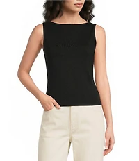 Alex Marie Mercy Boat Neck Sleeveless Rayon Jersey Top