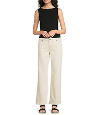 Alex Marie Mercy Boat Neck Sleeveless Rayon Jersey Top