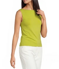 Alex Marie Mercy Boat Neck Sleeveless Rayon Jersey Top
