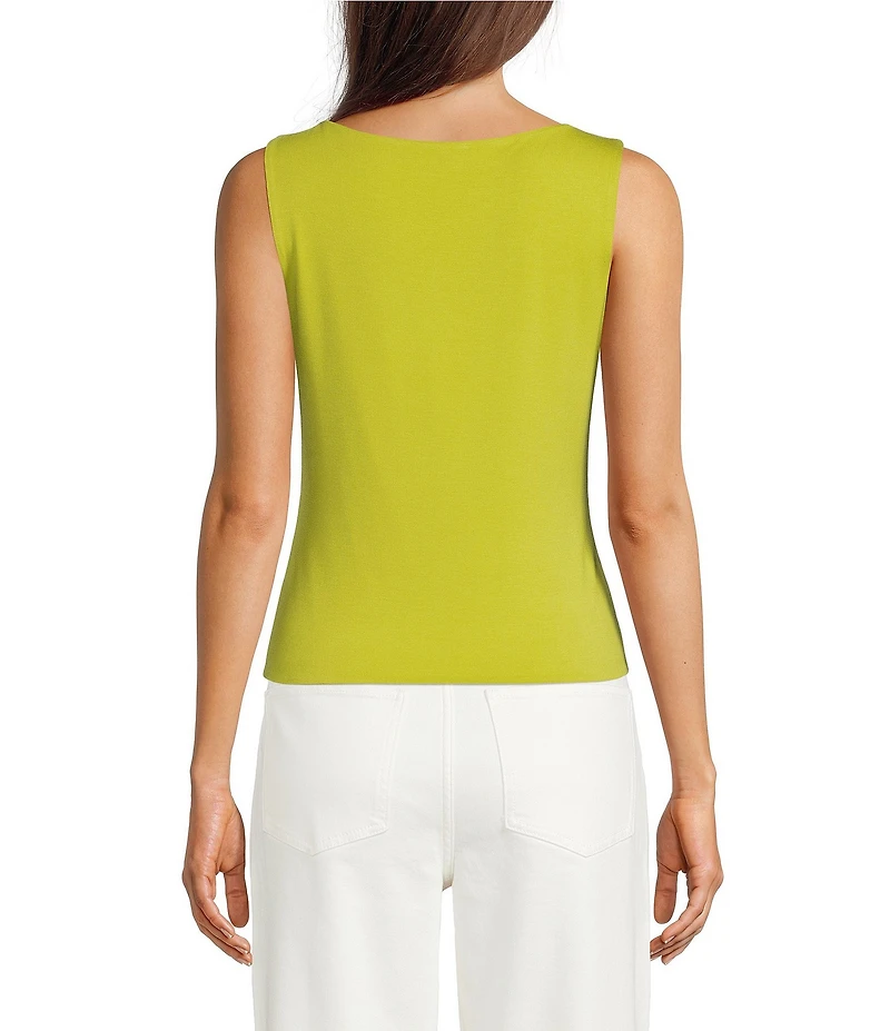 Alex Marie Mercy Boat Neck Sleeveless Rayon Jersey Top