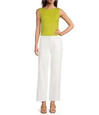 Alex Marie Mercy Boat Neck Sleeveless Rayon Jersey Top