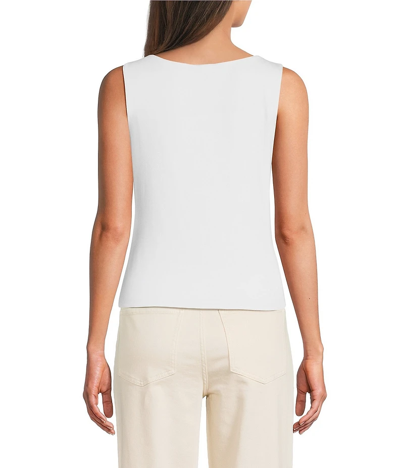 Alex Marie Mercy Boat Neck Sleeveless Rayon Jersey Top