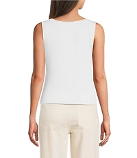 Alex Marie Mercy Boat Neck Sleeveless Rayon Jersey Top