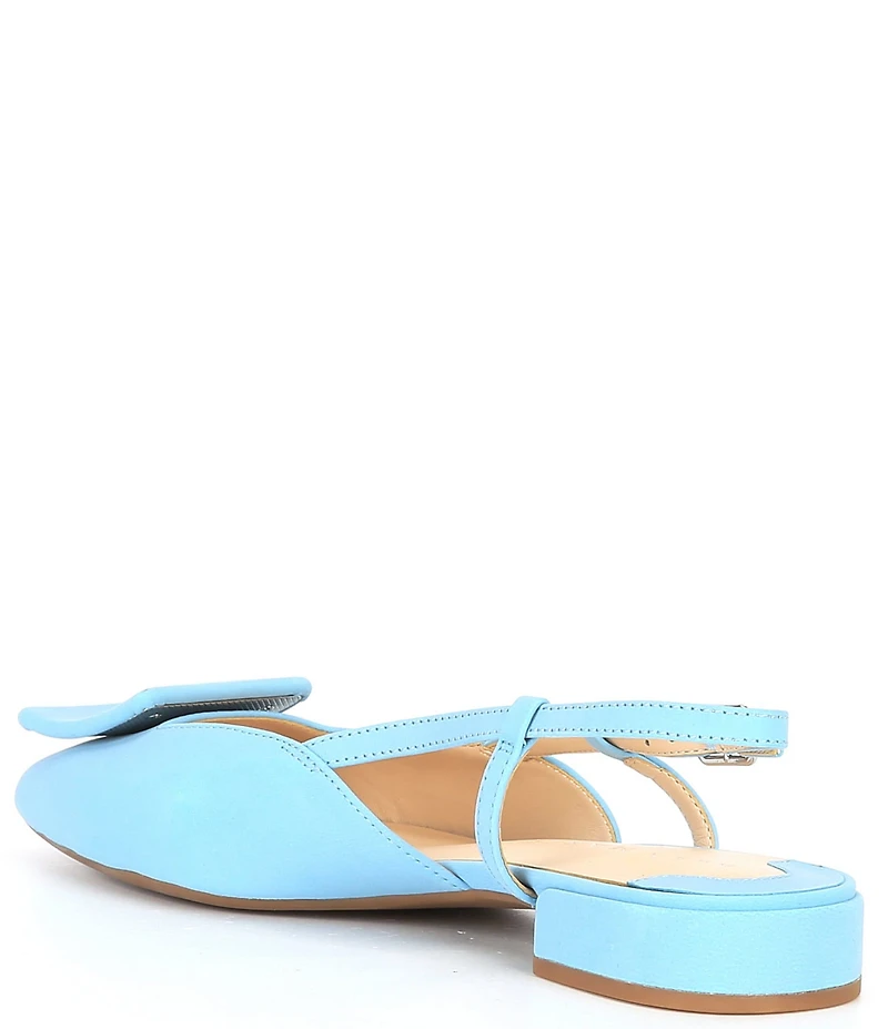 Alex Marie Micah Nubuck Ornament Slingback Flats