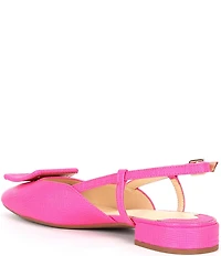 Alex Marie Micah Textured Leather Ornament Slingback Flats