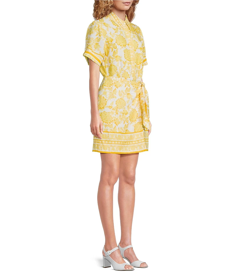 Alex Marie Millie Floral Short Sleeve Wrap Dress