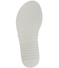 Alex Marie Missy Linen Rhinestone Embellished Wedge Sandals