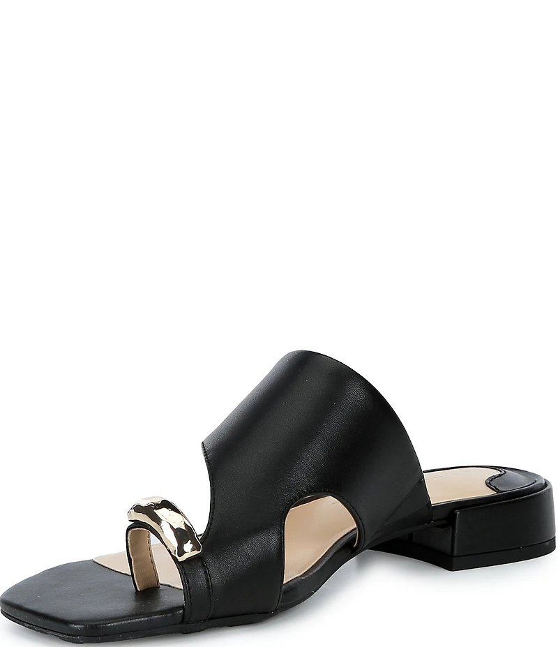 Alex Marie Nancy Leather Ornamented Toe Loop Sandals