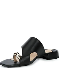 Alex Marie Nancy Leather Ornamented Toe Loop Sandals