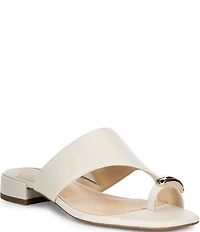 Alex Marie Nancy Leather Ornamented Toe Loop Sandals