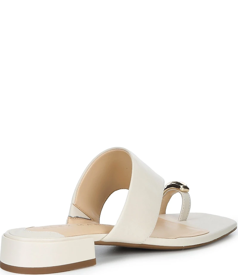 Alex Marie Nancy Leather Ornamented Toe Loop Sandals