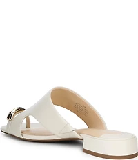 Alex Marie Nancy Leather Ornamented Toe Loop Sandals