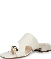 Alex Marie Nancy Leather Ornamented Toe Loop Sandals
