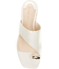 Alex Marie Nancy Leather Ornamented Toe Loop Sandals