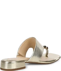Alex Marie Nancy Leather Ornamented Toe Loop Sandals