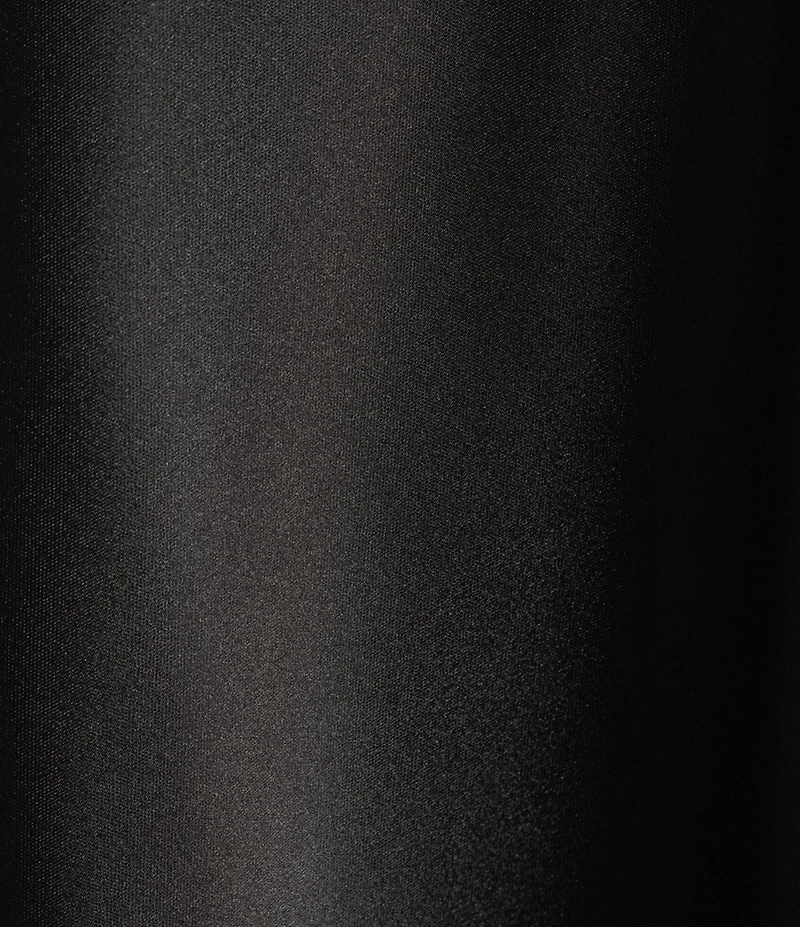 Alex Marie Nancy Stretch Satin One Shoulder Short Sleeve Gown