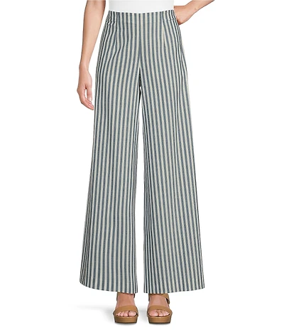 Alex Marie Natalie Wide Leg Linen Blend Coordinating Pants