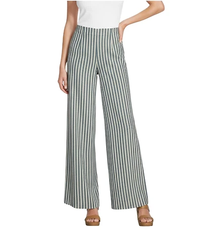 Alex Marie Natalie Wide Leg Linen Blend Coordinating Pants