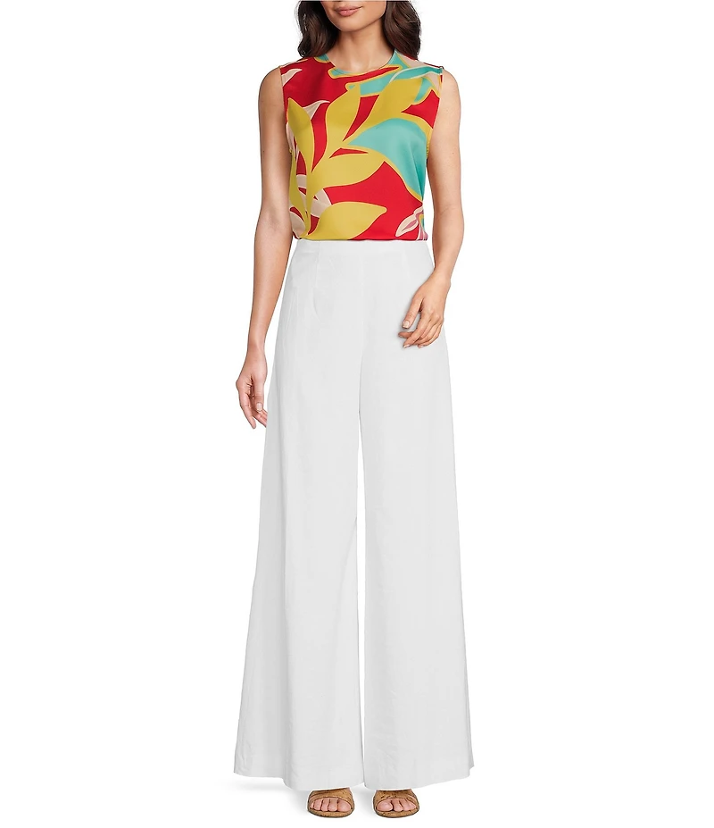 Alex Marie Natalie Wide Leg Linen Blend Pants