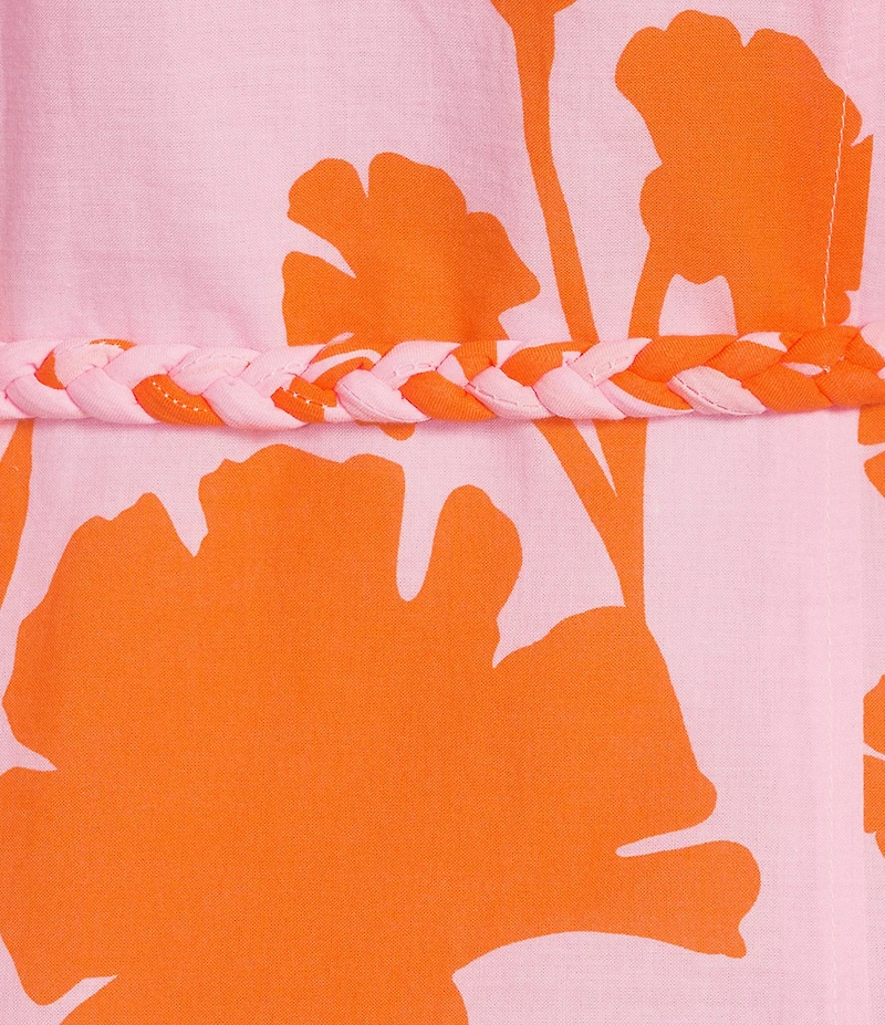 Alex Marie Paulina Cotton Voile V-Neck Short Sleeve Maxi Dress