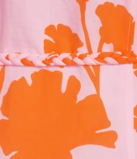 Alex Marie Paulina Cotton Voile V-Neck Short Sleeve Maxi Dress