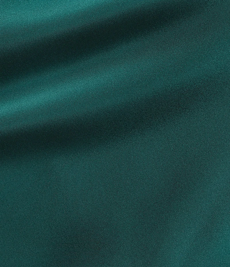 Alex Marie Petite Camila Stretch Satin Asymmetrical One Shoulder Metal Loop Strap A-Line Maxi Dress