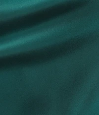 Alex Marie Petite Camila Stretch Satin Asymmetrical One Shoulder Metal Loop Strap A-Line Maxi Dress