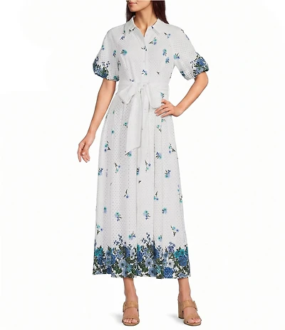 Alex Marie Petite Georgina Novelty Collar Neckline Short Sleeve Dress