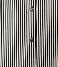 Alex Marie Piper Crepe de Chine Stripe Point Collar Long Sleeve Button Front Blouse