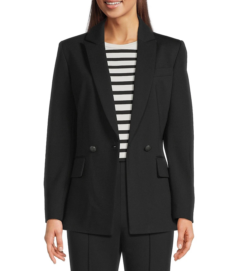 Alex Marie Rachel Coordinating Stretch Ponte Peak Lapel Blazer Jacket