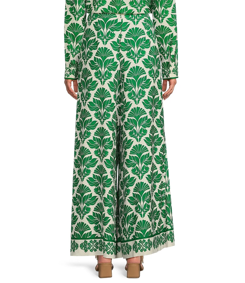 Alex Marie Rae Twill Wide Leg Palazzo Coordinating Pants