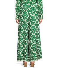 Alex Marie Rae Twill Wide Leg Palazzo Coordinating Pants