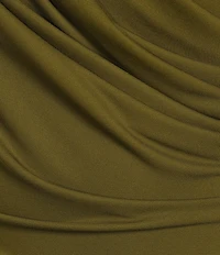 Alex Marie Riley Mock Neck Long Sleeve Jersey Dress