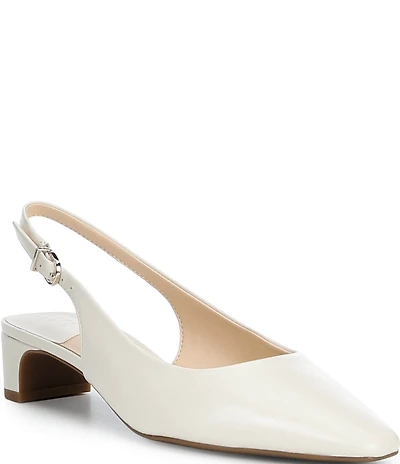 Alex Marie Rumi Leather Slingback Block Heel Pumps