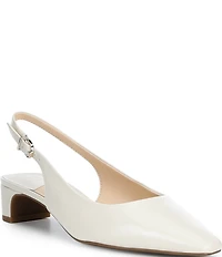Alex Marie Rumi Leather Slingback Block Heel Pumps