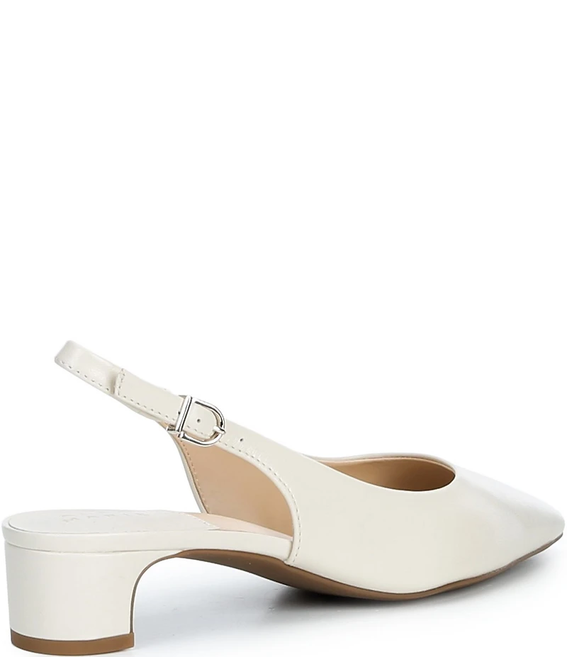 Alex Marie Rumi Leather Slingback Block Heel Pumps