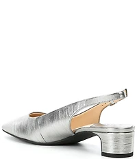 Alex Marie Rumi Metallic Leather Slingback Pumps