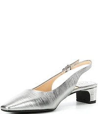 Alex Marie Rumi Metallic Leather Slingback Pumps