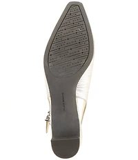 Alex Marie Rumi Metallic Leather Slingback Pumps