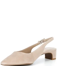 Alex Marie Rumi Suede Slingback Pumps