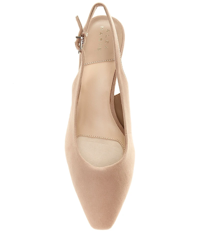 Alex Marie Rumi Suede Slingback Pumps