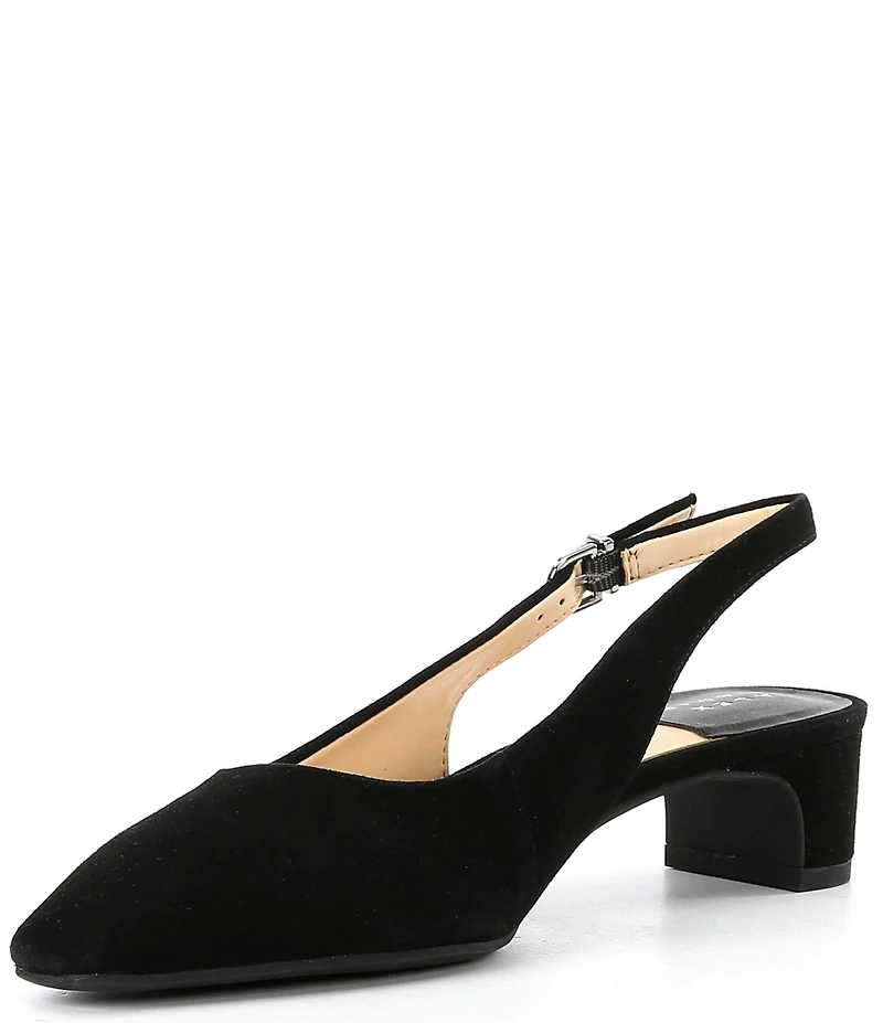Alex Marie Rumi Suede Slingback Pumps