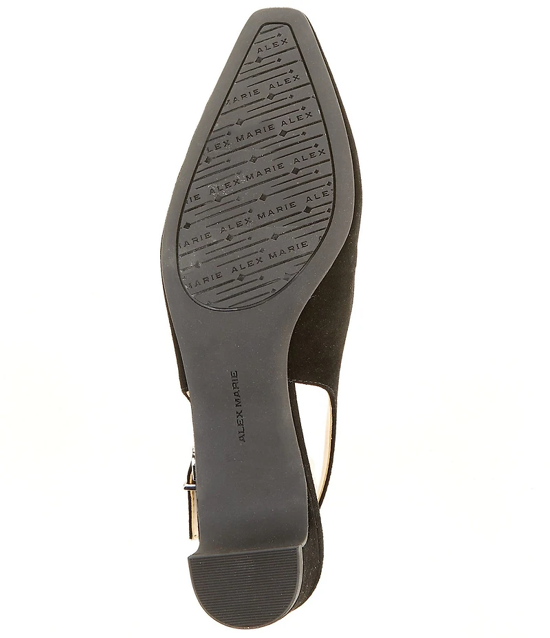 Alex Marie Rumi Suede Slingback Pumps