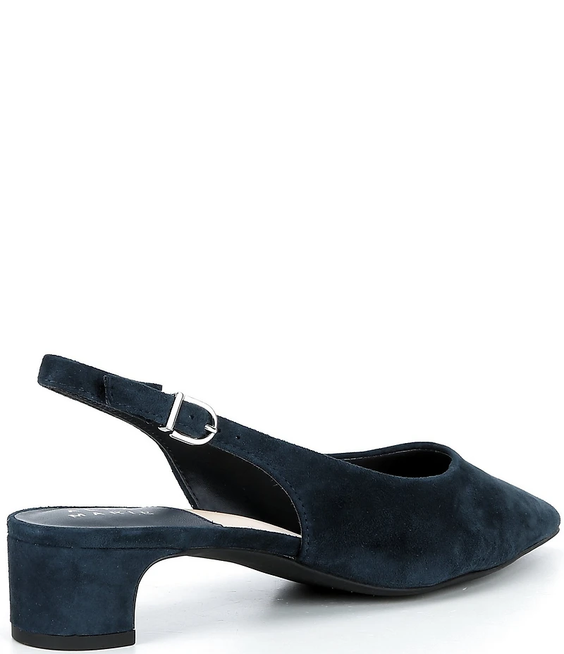 Alex Marie Rumi Suede Slingback Pumps