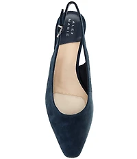 Alex Marie Rumi Suede Slingback Pumps