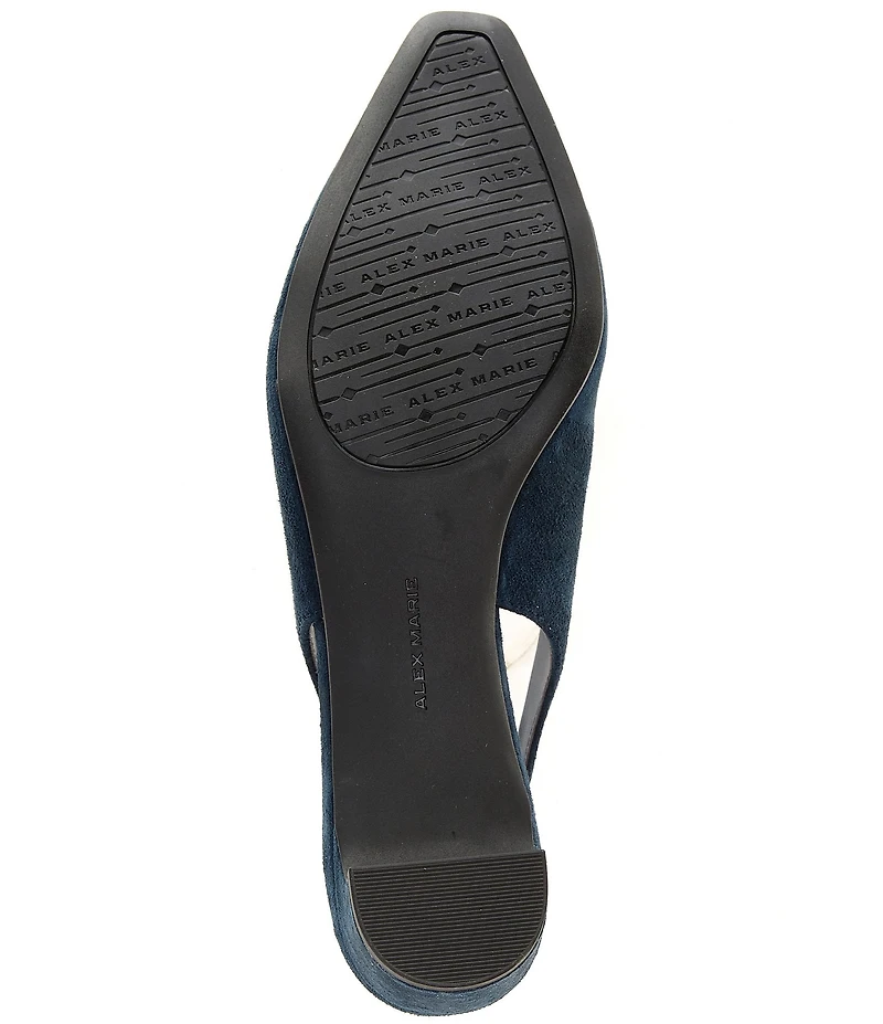 Alex Marie Rumi Suede Slingback Pumps