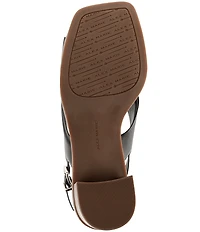 Alex Marie Ryanne Leather Sling Back Stack Heel Sandals