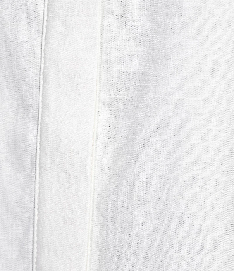 Alex Marie Sarah Linen Blend Short Sleeve Button Down Blouse