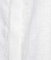 Alex Marie Sarah Linen Blend Short Sleeve Button Down Blouse