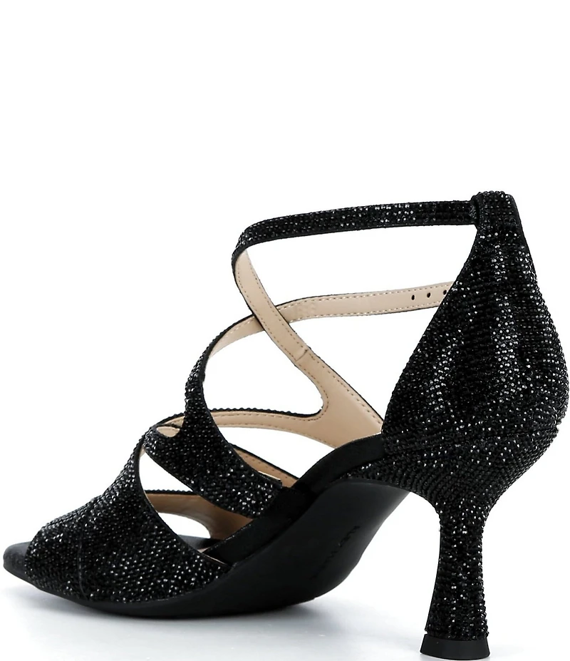 Alex Marie Skylar Rhinestone Embellished Strappy Dress Sandals